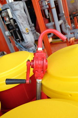 Rotary barrel pump.