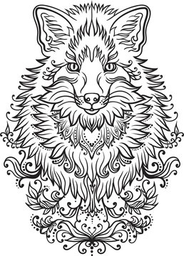 Fox tatoo design