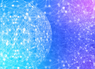 data deep learning hologram ai technology robotic, molecule of chemical, atom cell science,...