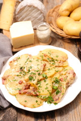 potato,bacon and cheese