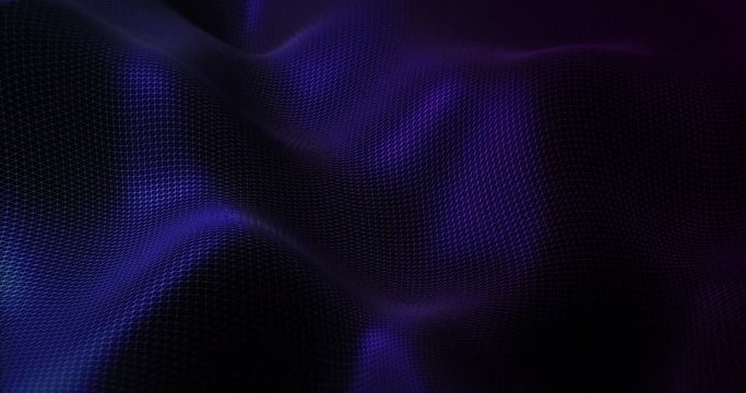 Futuristic Particles Wave Abstract Background - Creative Design Element.