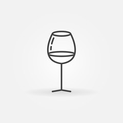 Glass of wine concept icon