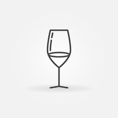 Vector wine glass icon