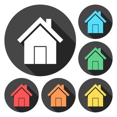 Houses icons set