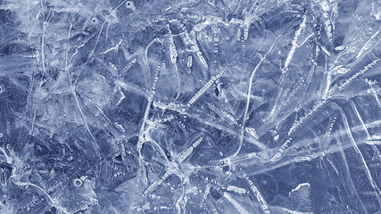 Texture of natural ice pattern