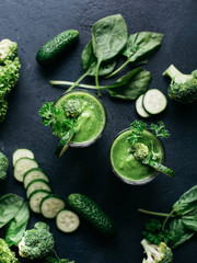 Healthy green smoothie