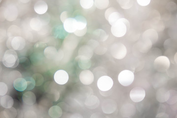 Lights on blue background. holiday bokeh. Abstract. Christmas . Festive with defocused and stars