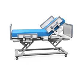 Hospital Bed Isolated