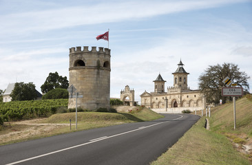 Saint Estephe Bordeaux France - The historic Chateau Cos d'Estournel situated along the wine route...