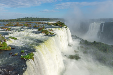 Fototapeta premium Close view of one of the Cataratas water falls