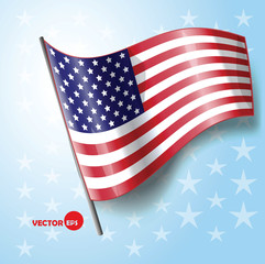 American national flag of USA , country and travel.