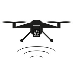 Dron  black icon.