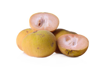 Santol fruit isolated on white background