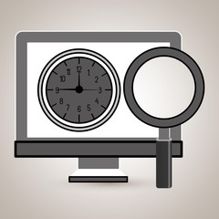 computer search icon vector illustration eps 10