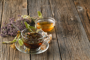 herbal infusion on table