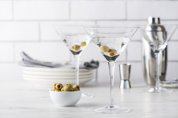 Fresh home made vodka martini cocktails - Powered by Adobe