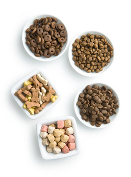 Different dog foods.