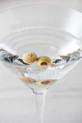 Fresh home made vodka martini cocktails
