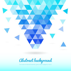 Abstract triangle shapes. Geometric modern template for business or technology presentation