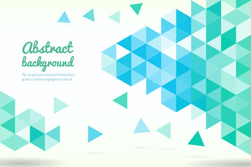 Fototapeta premium Abstract triangle shapes. Geometric modern template for business or technology presentation