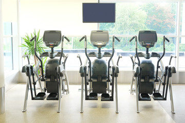 Fototapeta na wymiar Interior of a modern fitness hall