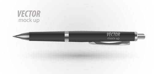 Pen, Pencil, Marker Of Corporate Identity And Branding Stationery Templates. Illustration Isolated On White Background. Mock Up Template Ready For Your Design. Vector