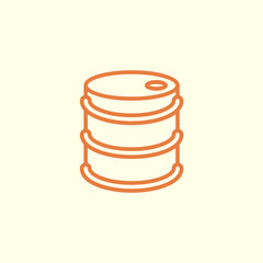 barrel line icon
