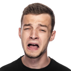 Fototapeta premium Portraite zabawnego człowieka