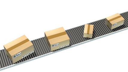 Packages delivery, packaging service and parcels transport