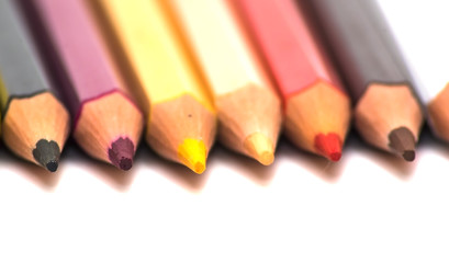Colored pencils isolated