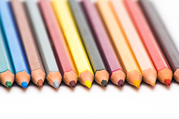 Colored pencils isolated