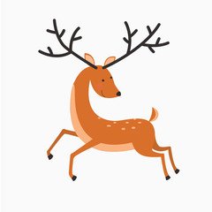 Elegant deer. Vector.