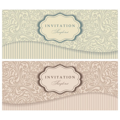 Wedding Invitation. Envelope for money. Greeting Card in an  vintage-style.