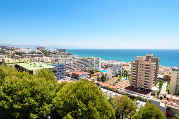 Fototapeta premium Beautiful seascape over hotels