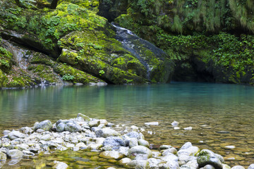 Zeleni vir (translation: green whirlpool) fabulous hiking place near Skrad, Gorski kotar - Croatia