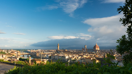 Fototapeta na wymiar Spring city of Florence