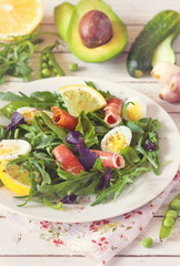 Fresh arugula salad.