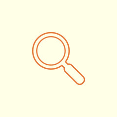 magnifying glass line icon