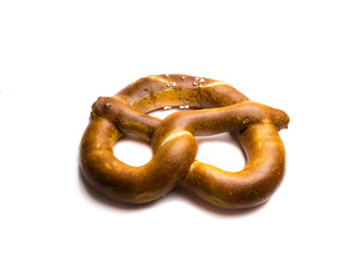 Brezel auf weißen Hintergrund