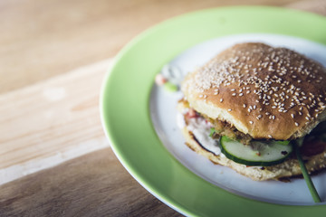 homemade veggie burger