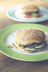 homemade veggie burger