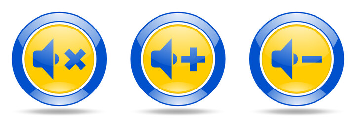 Modern design glossy vector icon set