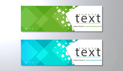 Banners template with abstract background