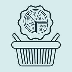 basket shop market icon vector illustration eps10 eps 10