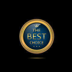 Blue Best choice label