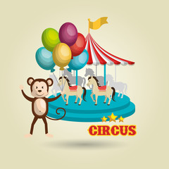 Obraz na płótnie Canvas circus toys ballon icon vector illustration eps10 eps 10