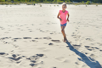 girl  on sea beach