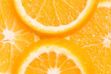 Fototapeta na wymiar Slices of Orange Fruit