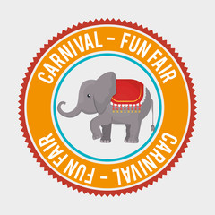 Obraz premium big top circus icon vector illustration eps10 eps 10