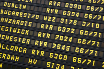 Flights information display